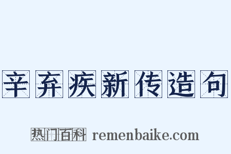 辛弃疾新传造句是什么意思的图片